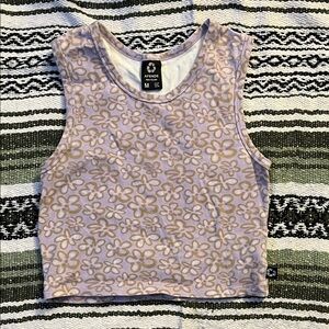 Afends Digital Daisy crop top